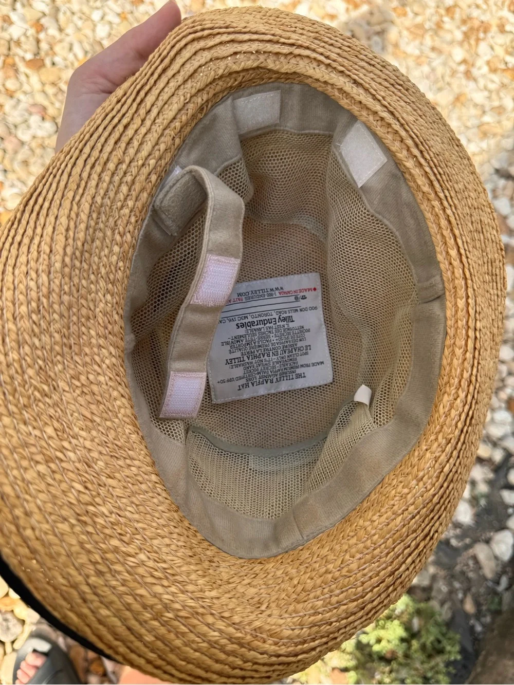 Tilley Women’s Brand Rebecca Sun Raffia Hat Vintage 90s Size LG